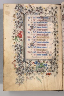 Hours of Charles the Noble, King of Navarre (1361-1425): fol. 8v, August, c. 1405. Creator: Master of the Brussels Initials and Associates (French).