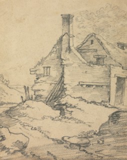 Houses in a Landscape. Creator: Benjamin Barker (British, 1776-1838).
