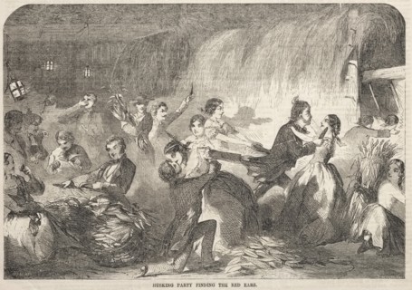 Husking Party Finding the Red Ears, 1857. Creator: Winslow Homer (American, 1836-1910).