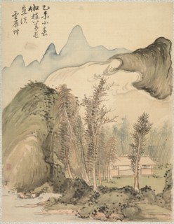 Hut Amidst the Trees, 1847. Creator: Tsubaki Chinzan (Japanese, 1801-1854).