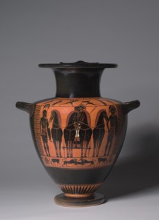 Hydria, c. 520 BC. Creator: Antimenes Painter (Greek), attributed to.
