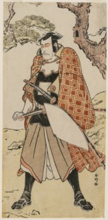 Ichikawa Danjuro V as a Travelling Warrior, late 1780s. Creator: Katsukawa Shunko (Japanese, 1743-1812).