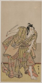 Ichikawa Monnosuke II as Soga no Goro, c. late 1770s. Creator: Katsukawa Shunsho (Japanese, 1726-1792).