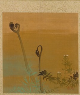 Leaf from Album of Seasonal Themes: Birds in Snow, 1847. Creator: Shibata Zeshin (Japanese, 1807-1891).