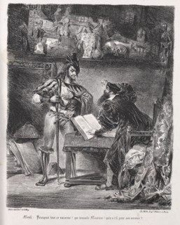 Illustrations for Faust: Méphistophélés visits Faust, 1828. Creator: Eugène Delacroix (French, 1798-1863); Chez Ch. Motte, Éditeur, distributed by Chez Sautelet, Libraire.