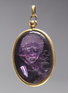 Intaglio with Male Portrait Bust, 500s. Creator: Unknown.