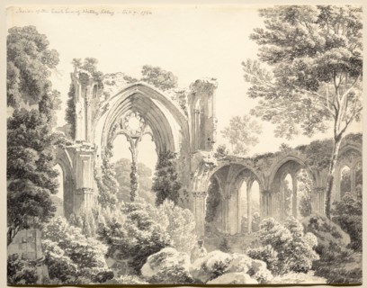 Inside the East End of Nettley Abbey, 1794. Creator: Michel Angelo Rooker (British, 1746-1801).