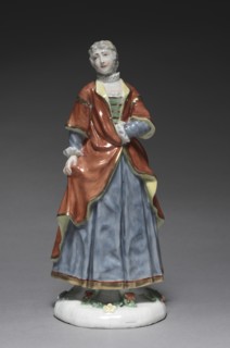 Italian Comedy Figure: Isabella, c. 1753. Creator: Fürstenberg Porcelain Factory (German); Simon Feilner (German, 1798).
