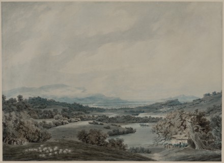 Italian Landscape, c. 1790-1792. Creator: John Robert Cozens (British, 1752-1797).