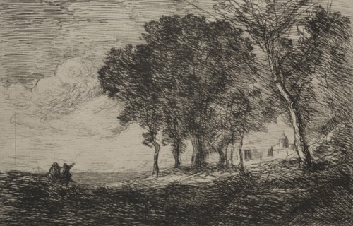 Italian Landscape, c. 1865. Creator: Jean Baptiste Camille Corot (French, 1796-1875).