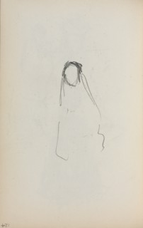 Italian Sketchbook: Figure (page 124), 1898-1899. Creator: Maurice Prendergast (American, 1858-1924).