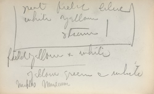 Italian Sketchbook: Notes (page 45), 1898-1899. Creator: Maurice Prendergast (American, 1858-1924).