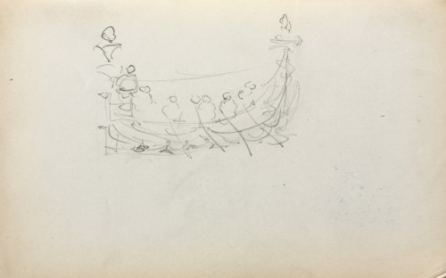 Italian Sketchbook: Venetian Boat (page 29), 1898-1899. Creator: Maurice Prendergast (American, 1858-1924).