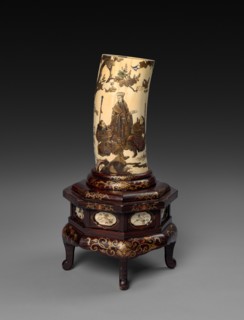 Ivory Tusk Vase, c1800s. Creator: Unknown.