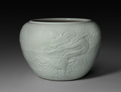 Jardiniere with Dragon in Waves, 1662-1722. Creator: Unknown.