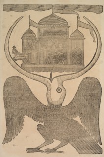 Jatayu (Ramaa Mythical Bird) Hinders Ravana's Chariot, Trying to Prevent Abduction of Sita, 1800s. Creator: Shri Gobinda Chandra Roy.