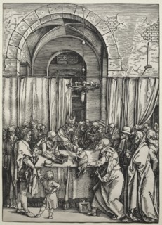 Joachim's Offering Rejected by the High Priest, c. 1504-1505. Creator: Albrecht Dürer (German, 1471-1528).