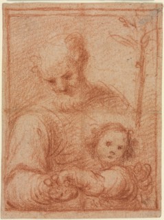 Joseph and Child (recto), 16th century. Creator: Unknown.