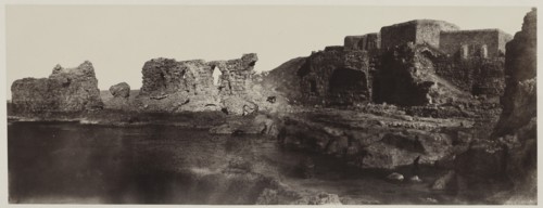 Kaalat el Athlit, Syria, View from the Seaside, 1859. Creator: Louis de Clercq (French, 1836-1901).