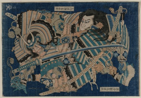 Kamakura no Gengoro Seizing Torinoumi Tasaburo, early 1830s. Creator: Katsushika Hokusai (Japanese, 1760-1849).
