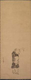 Kenshu, Monk with Shrimp, c. 1600-1640. Creator: Tawaraya S?tatsu (Japanese, died c. 1640).