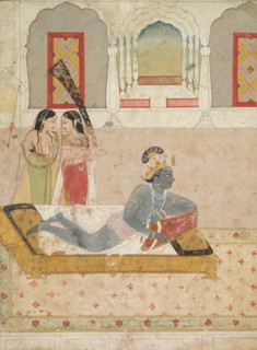 Krishna Awaiting Radha, c. 1750-1760. Creator: Unknown.