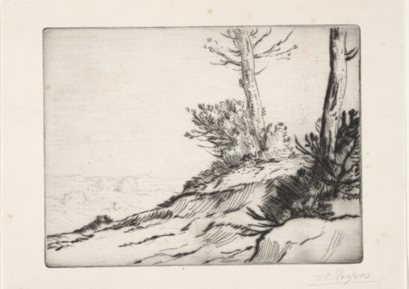 La butte aux broussailles. Creator: Alphonse Legros (French, 1837-1911).