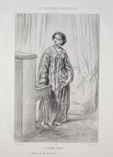 La Prima Dona. Creator: Paul Gavarni (French, 1804-1866).