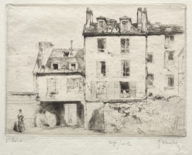 La rue Lacépède: le cour de lAciereur Cottens. Creator: Gustave Leheutre (French, 1861-1932).