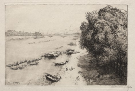 La Seine au Pont Nationale, 1914. Creator: Auguste Louis Lepère (French, 1849-1918).