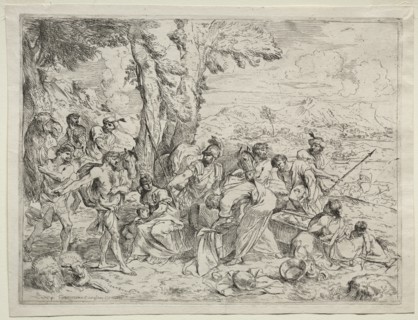 Laban Searching for Idols in Rachel's Baggage, c. 1635. Creator: Giovanni Benedetto Castiglione (Italian, 1609-1664).