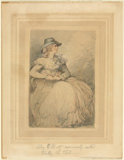 Lady Elliott, Commonly Called Dolly The Tall, 1775/1827. Creator: Thomas Rowlandson (British, 1756-1827).