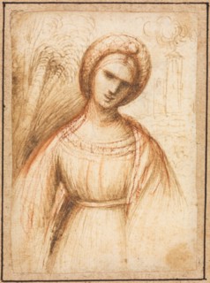 Lady in a Landscape (recto), c. 1521. Creator: Dosso Dossi (Italian, c. 1490-aft 1541), possibly by.