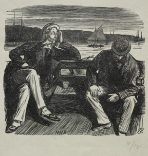 Lady Nelly - the Flirt, 1869. Creator: Charles Samuel Keene (British, 1823-1891).