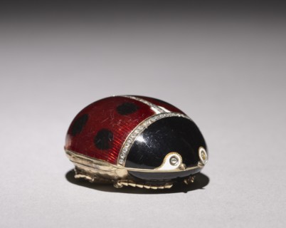 Ladybird Beetle Pillbox, 1896-1903. Creator: House of Fabergé (Russian, 1842-1918); Mikhail Evlampievich Perkhin (Russian, 1860-1903).