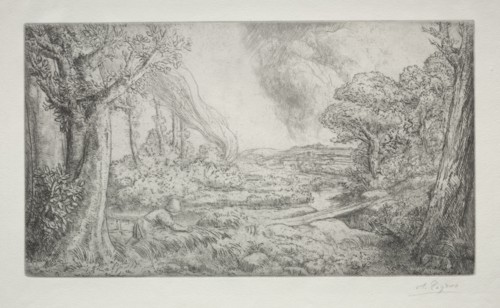 Landscape (Paysage). Creator: Alphonse Legros (French, 1837-1911).
