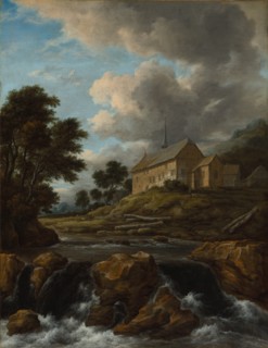 Landscape with a Church by a Torrent , c. 1670. Creator: Jacob van Ruisdael (Dutch, 1628/29-1682).