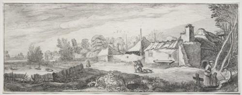 Landscape with a Farm. Creator: Jan van de Velde (Dutch, 1620-1662).