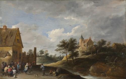 Landscape with Peasants Dancing, c. 1645-1650. Creator: David Teniers (Flemish, 1610-1690).