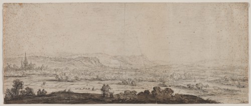 Landscape with the Village of Schenkenschanz, Gelderland, 1600s. Creator: Herman Saftleven (Dutch, 1609-1685).