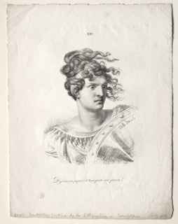 Lart de la lithographie: Head of an Amazon. Creator: Alois Senefelder (German, 1771-1834).