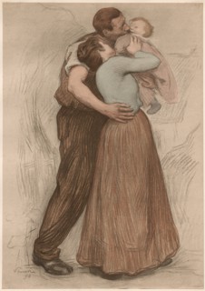 Le Baiser, 1898. Creator: Victor Emile Prouvé (French, 1858-1943); Imprimerie Champenois.