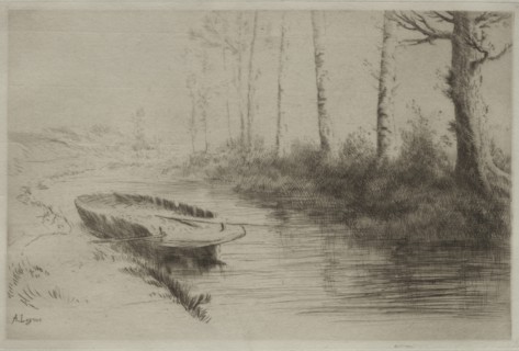 Le Canal: Effet du matin. Creator: Alphonse Legros (French, 1837-1911).