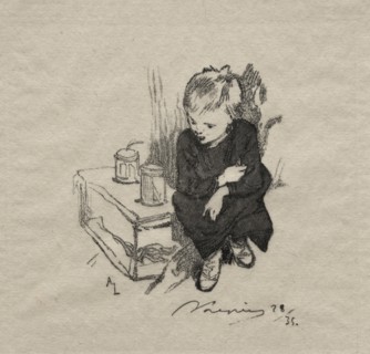 Le gamin a lorset, 1889. Creator: Auguste Louis Lepère (French, 1849-1918).