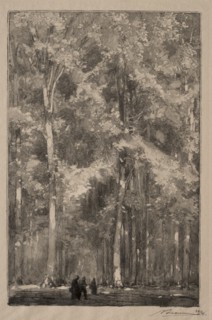 Le Matin, carrefour des Forts Marlotte, 1889. Creator: Auguste Louis Lepère (French, 1849-1918).