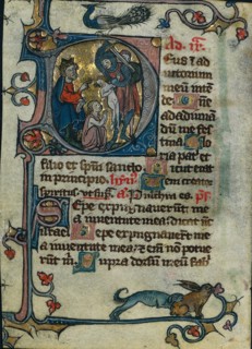 Leaf from a Book of Hours: Initial D: Massacre of the Innocents (1 of 2 Excised Leaves), early 1300s Creator: Unknown.