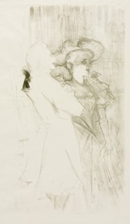 Lender and Auguez in "The Song of Fortune", 1895. Creator: Henri de Toulouse-Lautrec (French, 1864-1901).
