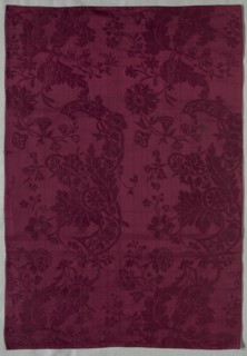 Length of Silk Damask Textile, early 1700s. Creator: Unknown.