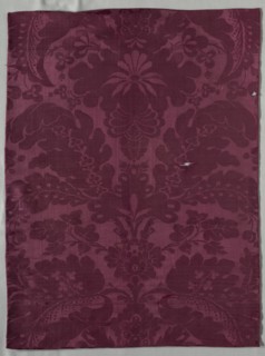 Length of Silk Damask, late 1600s-early 1700s. Creator: Unknown.