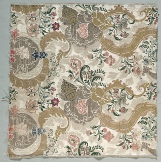 Lengths of Silk Textile, 1700s. Creator: Unknown.